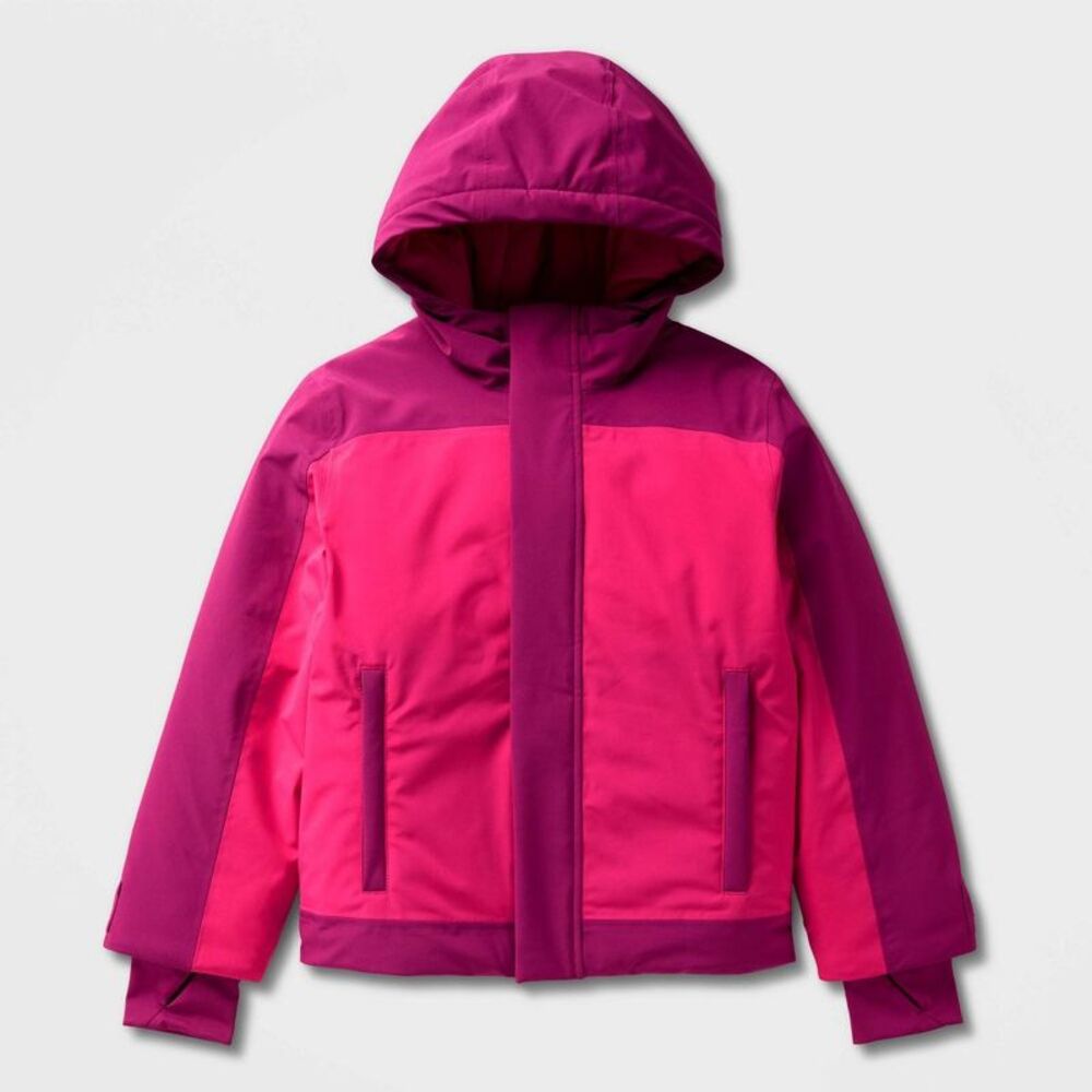 Girls' Waterproof Snow Sport Jacket - All in Motion Purple/Pink L